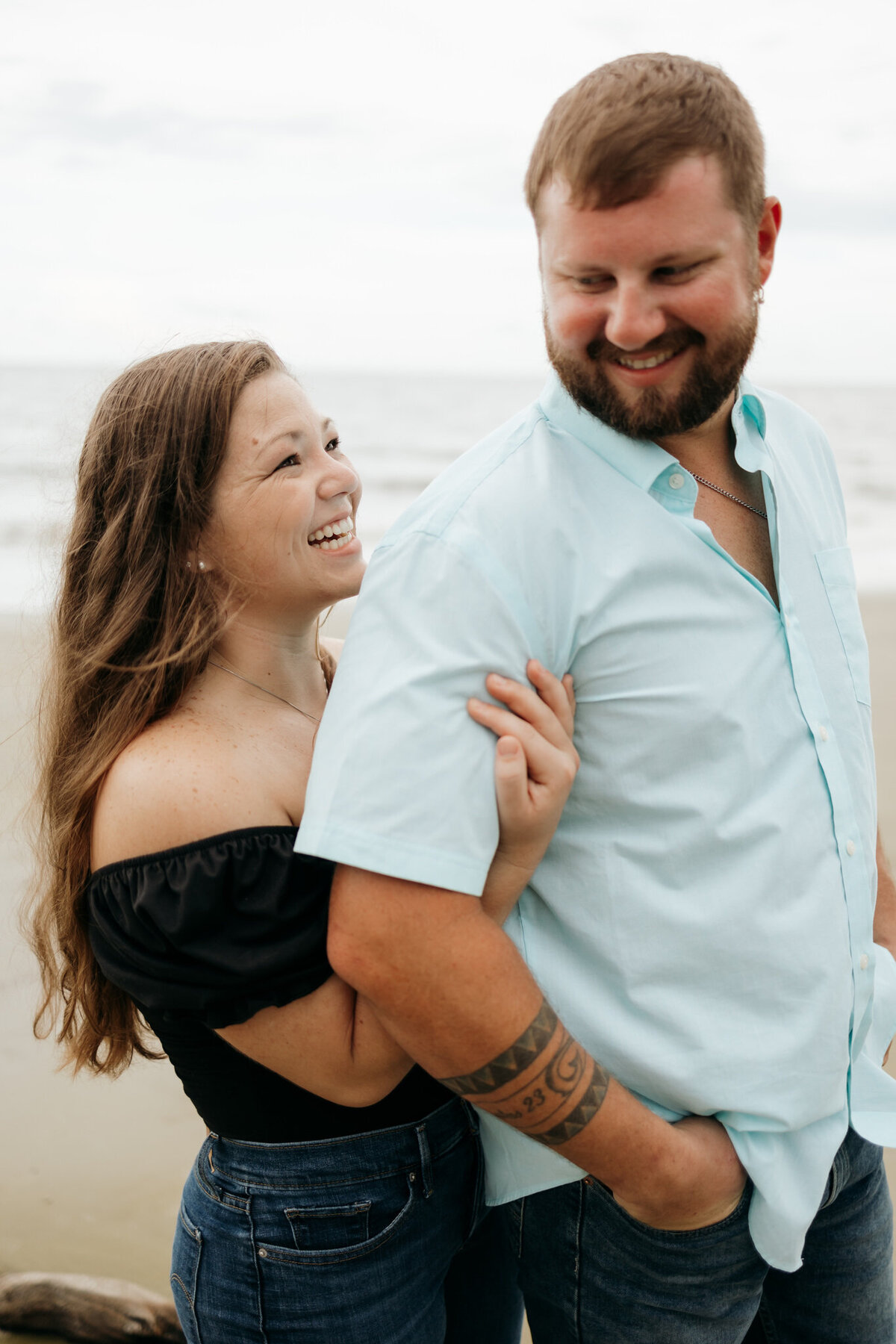 Driftwood Beach Engagement Session-245