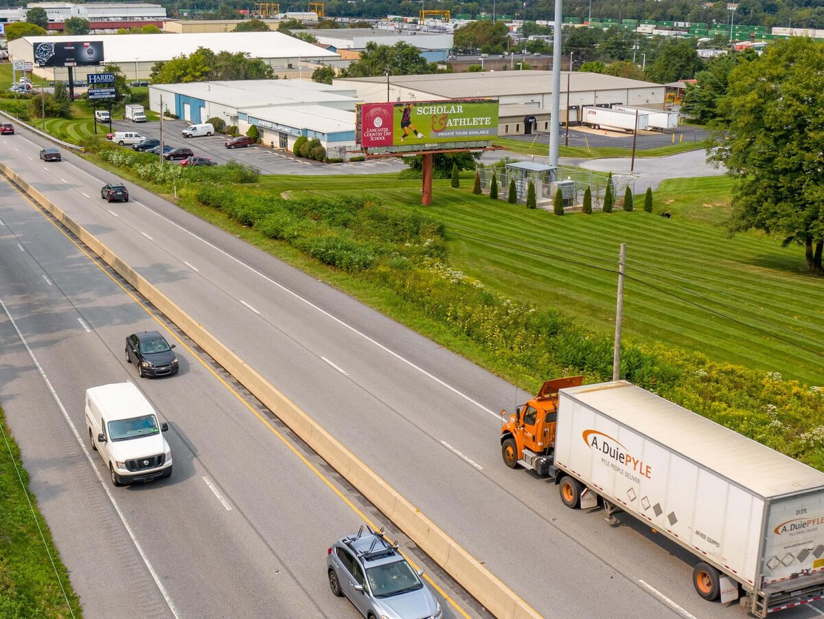 Lancaster Country billboard placement in Lancaster, Pennsylvania