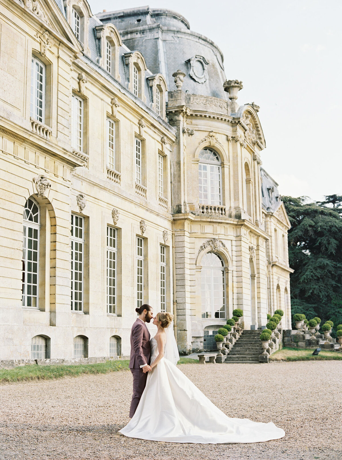 Chateau de Champlatreux Editorial-Purple Florals-Paris-France-Destination Wedding-Samin Photography-23