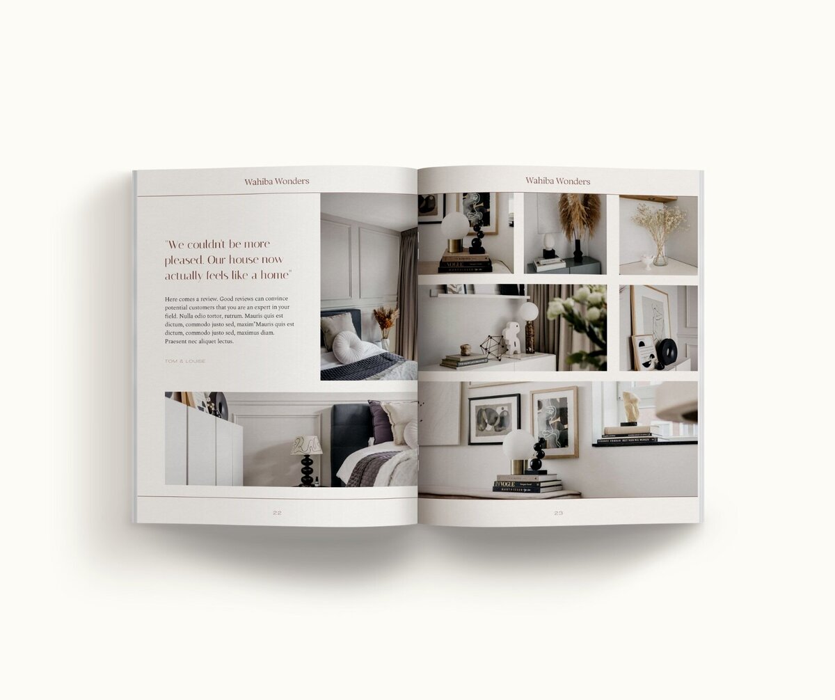 Minimal pricing guide template for interior designers Wahiba Wonders 13