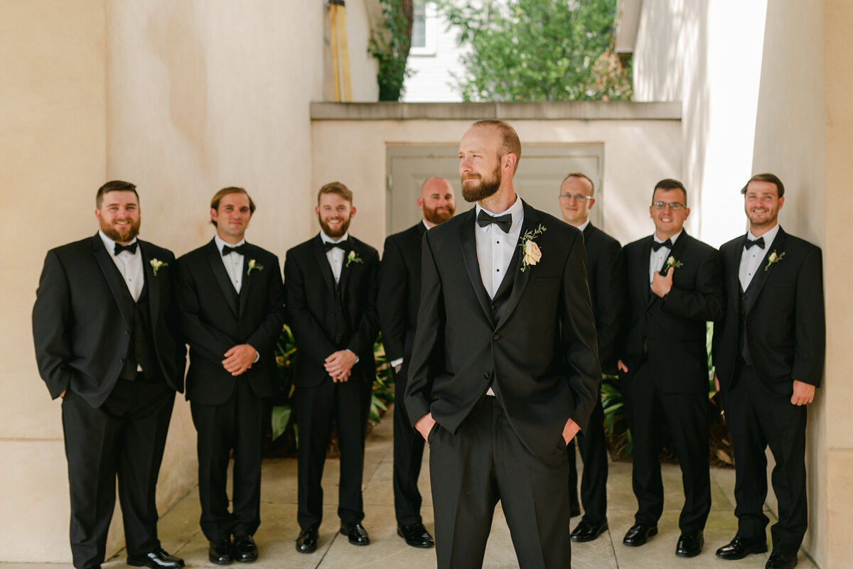 groom with groomsmen