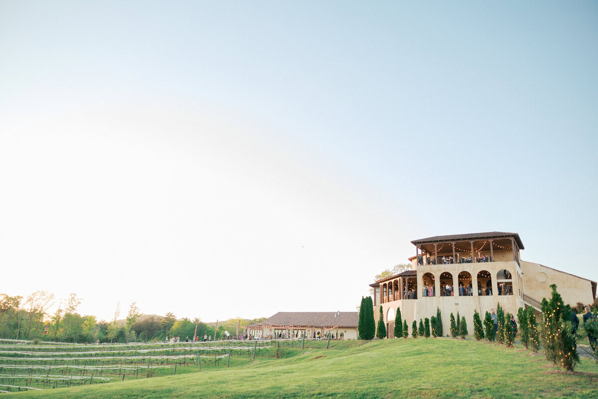 Montaluce Vineyards and Venue in golden hour