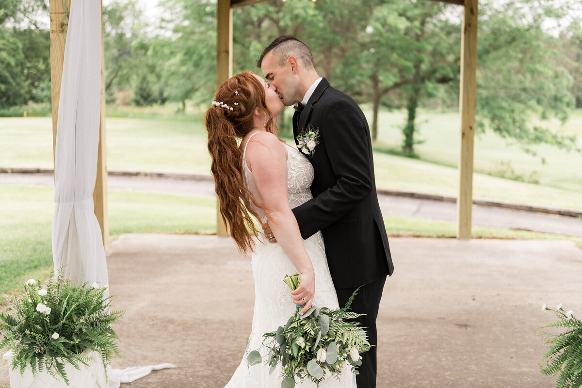Bride smiling in natural light
