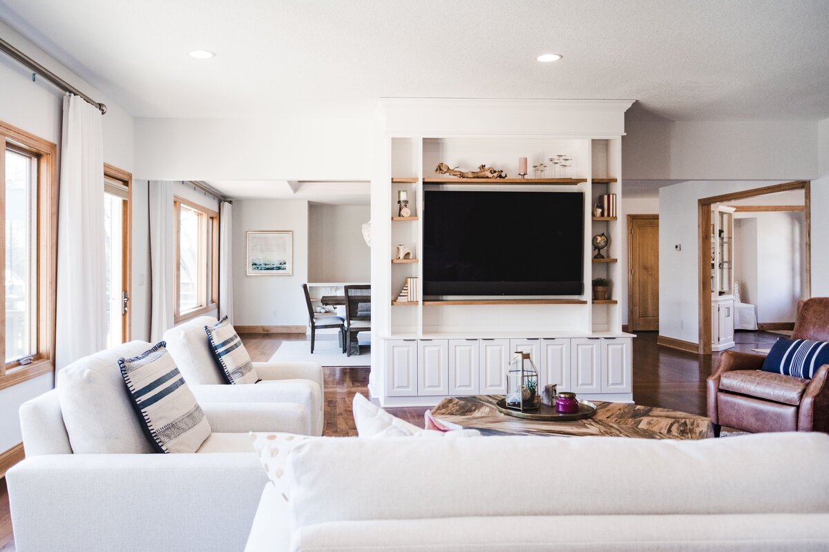 Custom Home Design & Build Living and Dining Concept