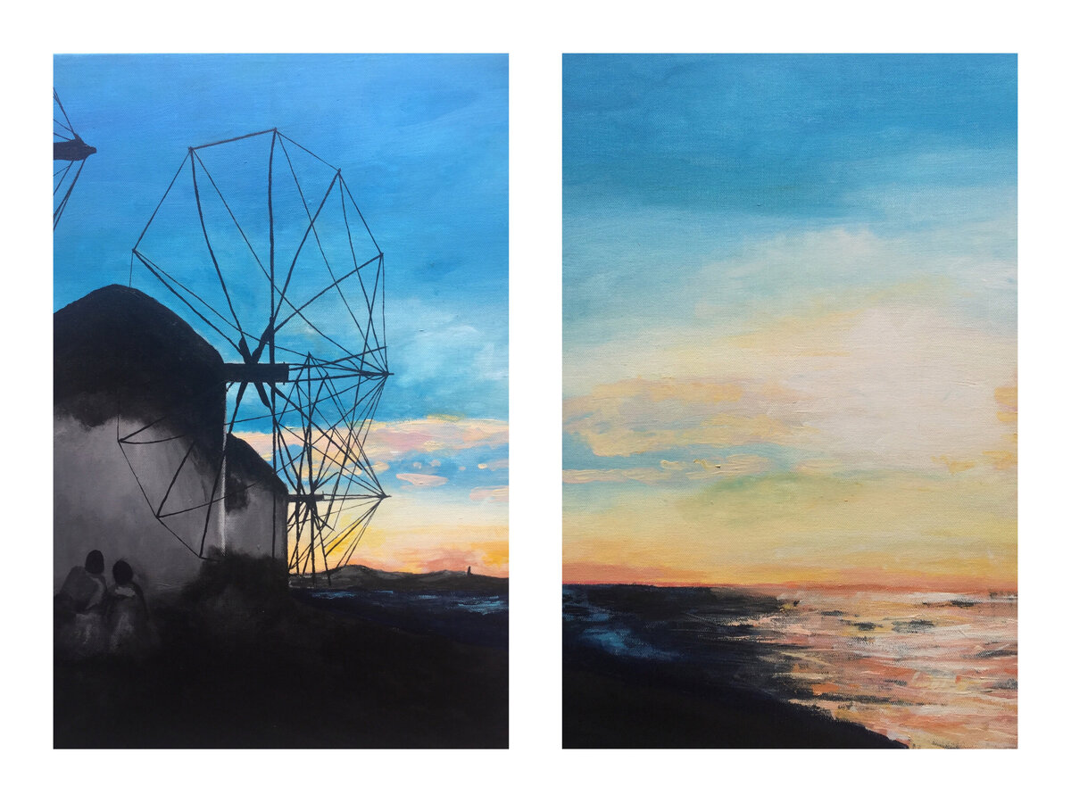 Edelin, Landscape Diptych