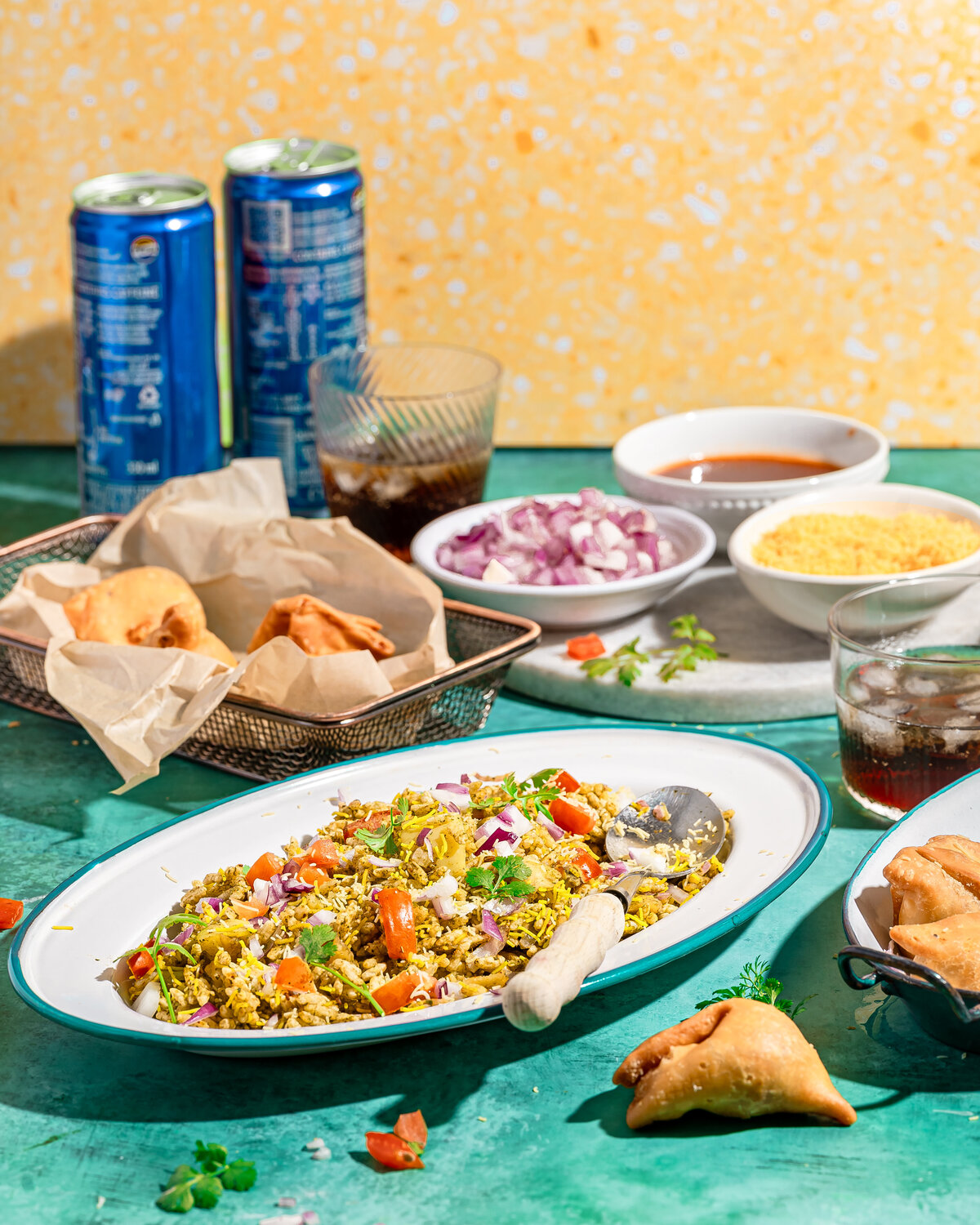 Chaat party - samosa and bhel puri- preethi venkatram-6