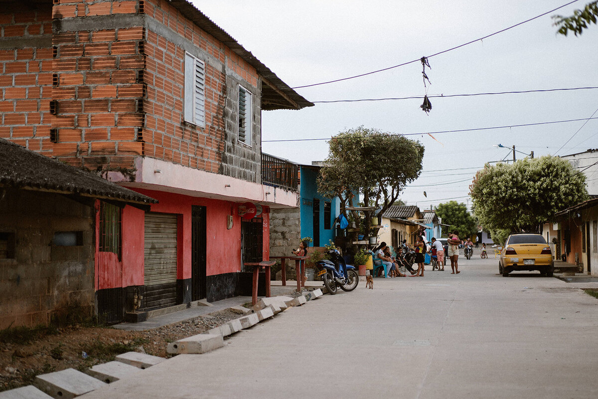 Community wijk in Colombia