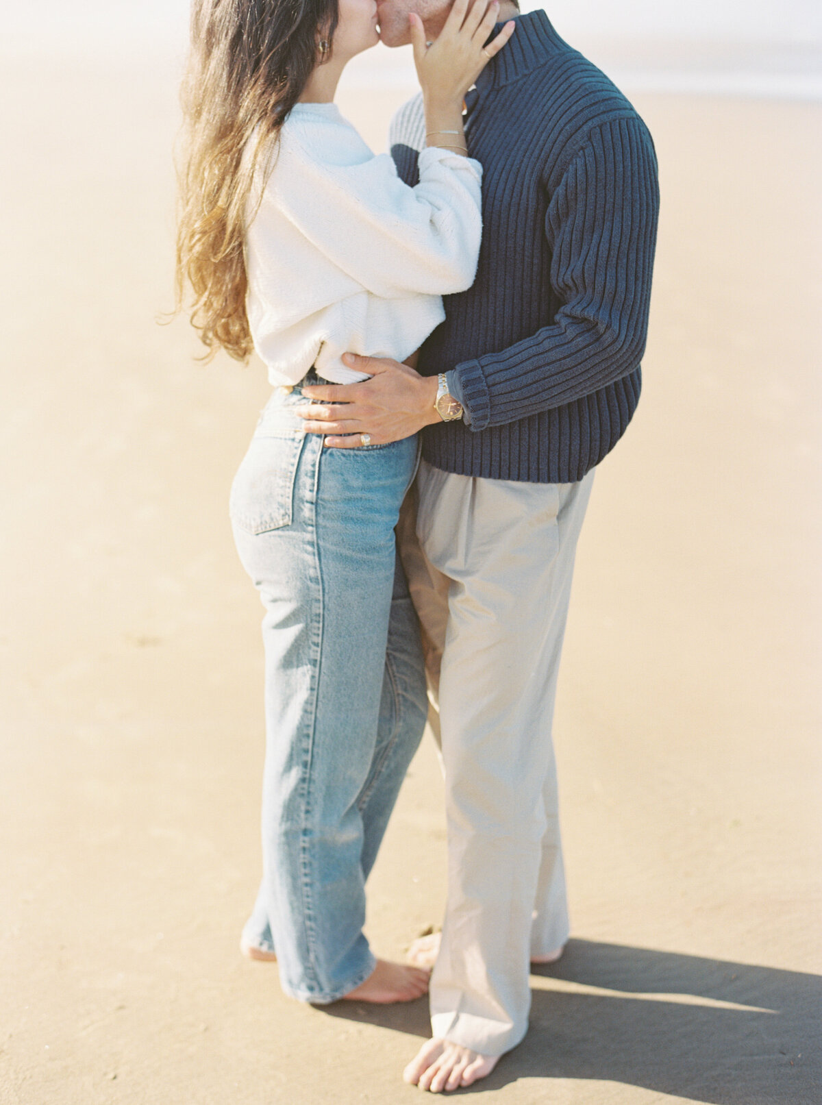 Oregon-Coast-Engagement-Cannon-Beach-Haystack-Rock-Couple on Film26