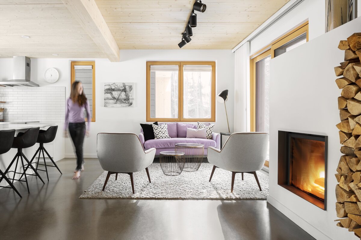 forest retreat house KODA interior design  