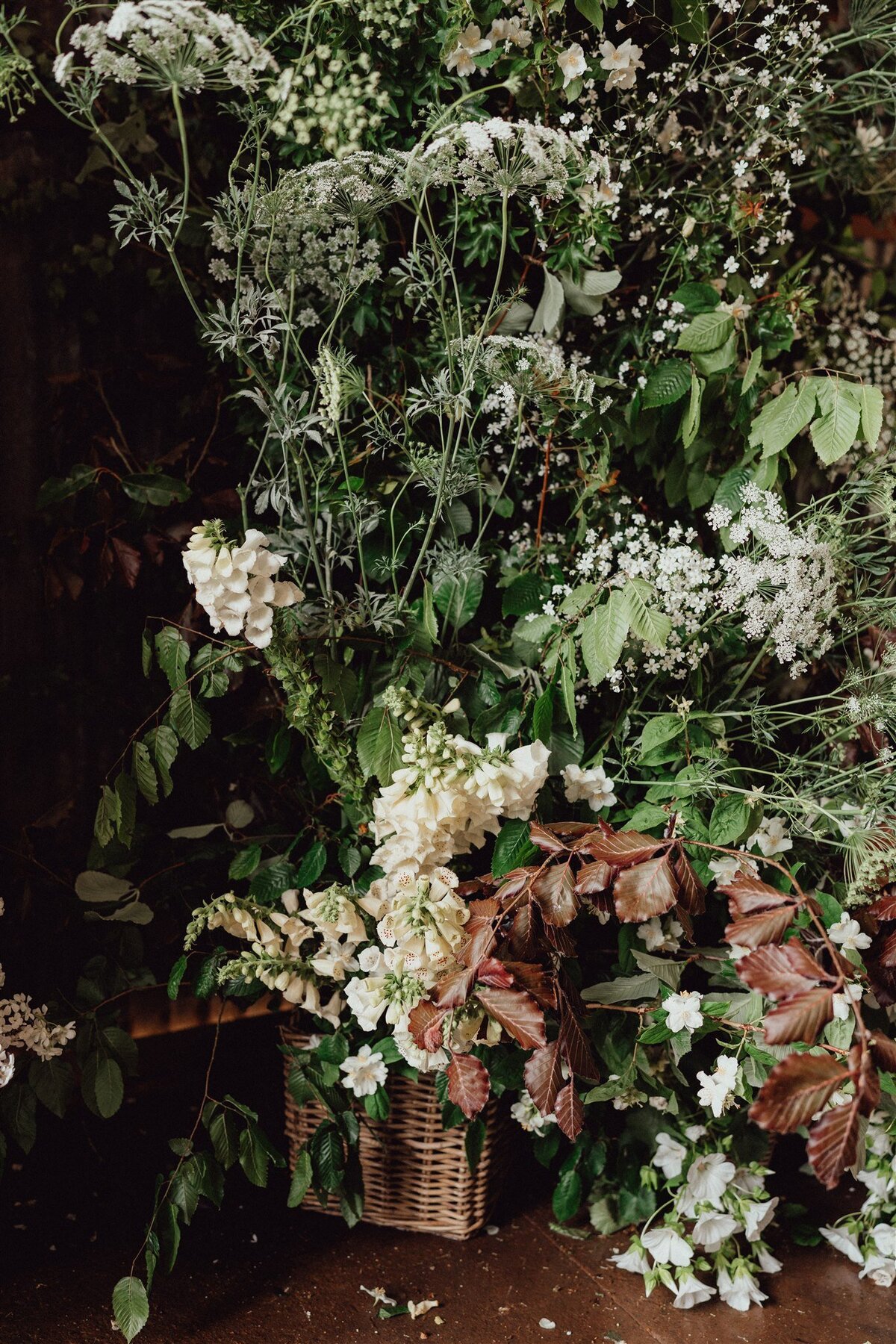 Floral archway for civil ceremony 