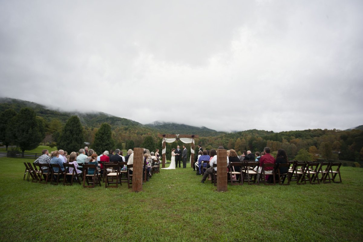 mountain view wedding ceremony