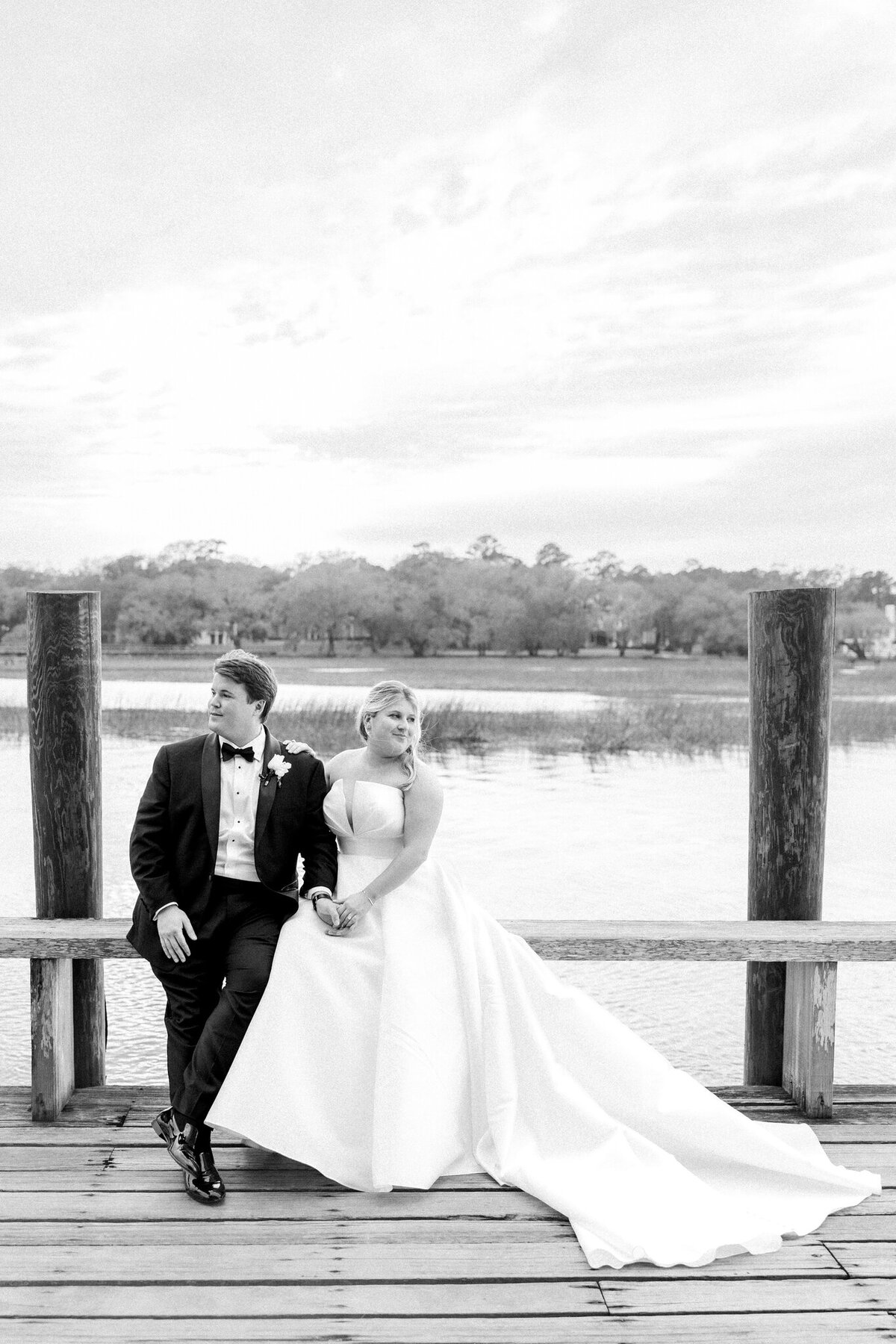 Elizabeth + Erik  Sunset Dock Portraits-6