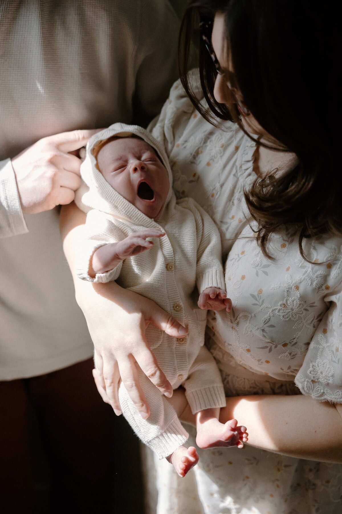 baby yawning