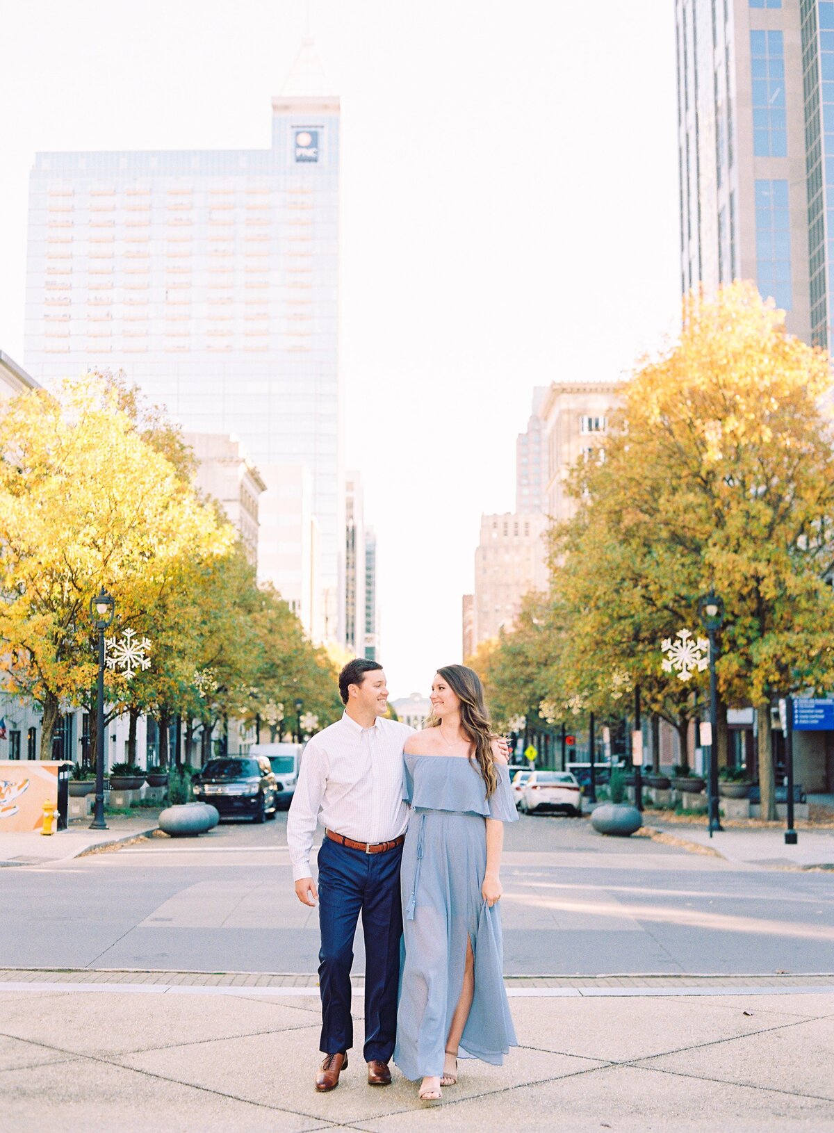 Downtown Raleigh NC Fall Engagement Session_0115