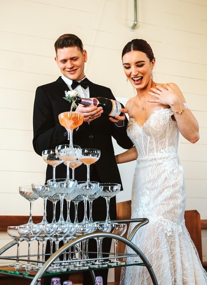 Wedding Packages with Champagne Tower