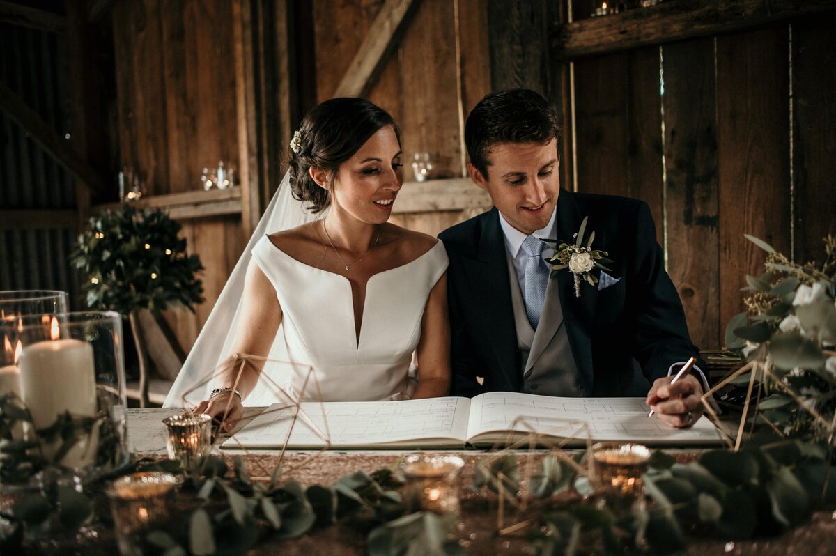 Signing the register
