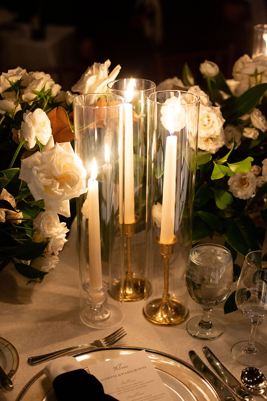 University Club of Chicago Wedding with custom built trees