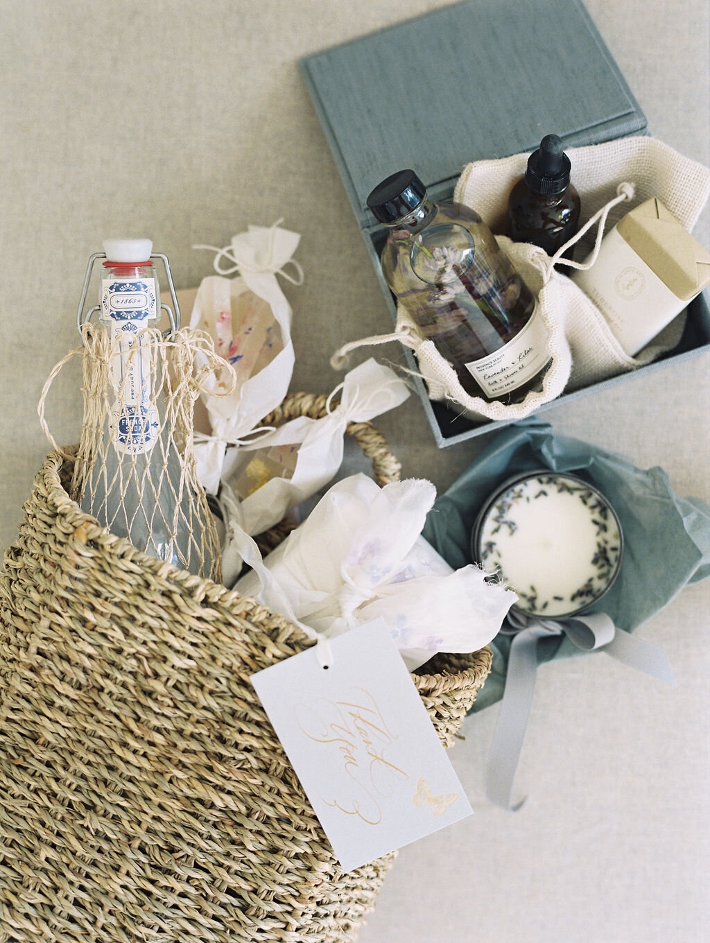 flatway of welcome kit for guests
