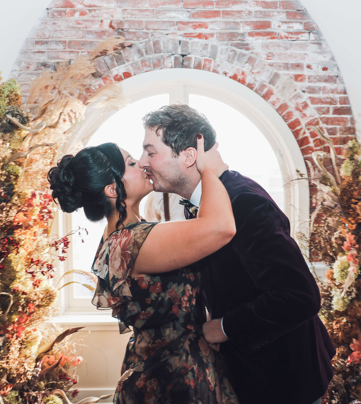 First kiss at The Divine Lorraine Hotel in Philadelphia