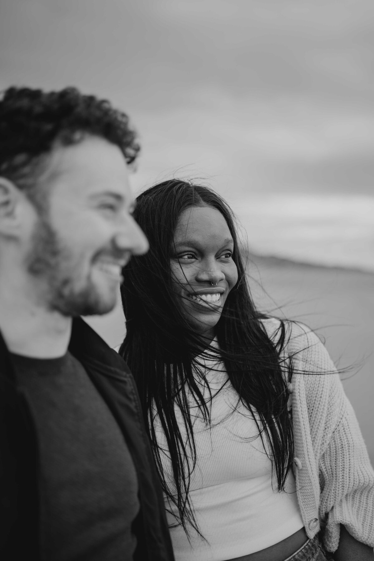 Balmedie Beach Aberdeen engagement photos by Aberdeen wedding photographer Scott Arlow-5