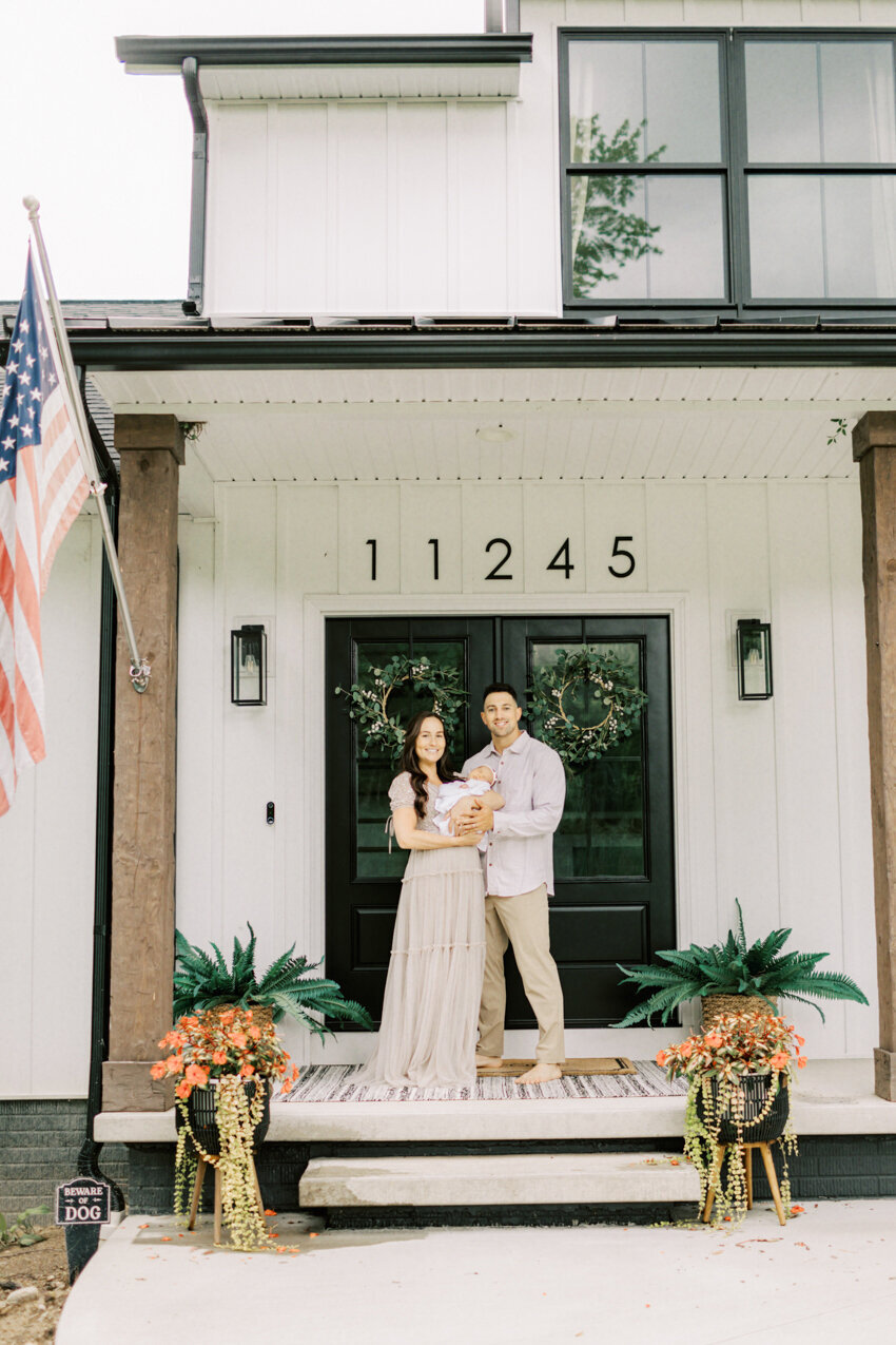 Akron and Cleveland in home newborn photography