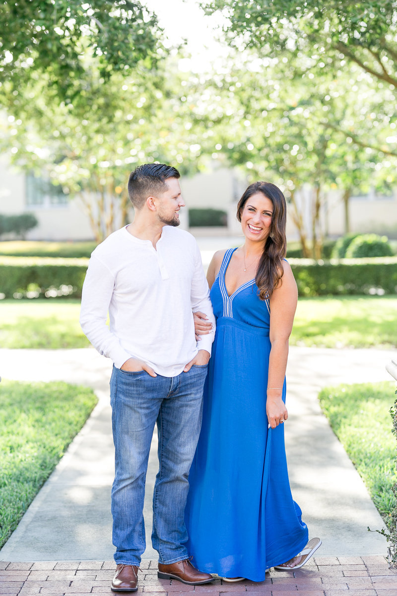 Orlando engagement photographer |  Orlando wedding photographer | Angela and Matt Rollins College Engagement session_