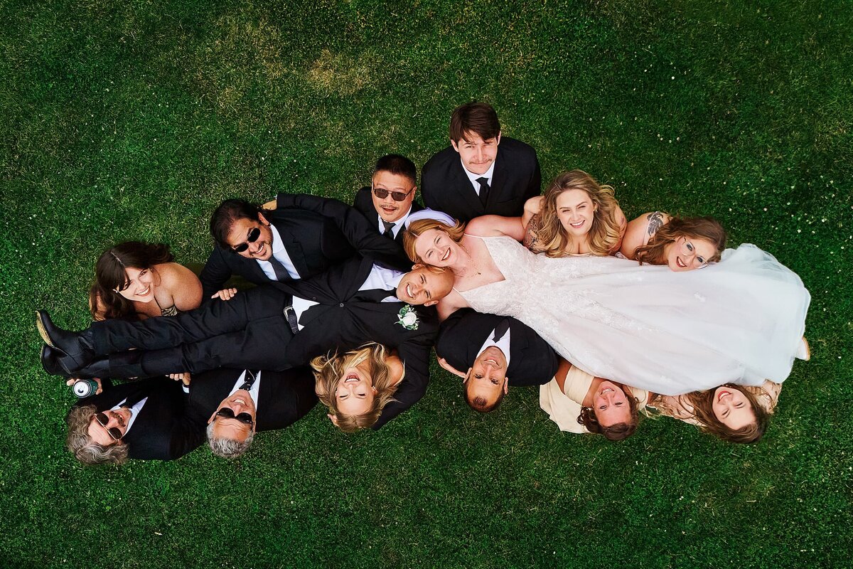 wedding-party-overhead-fun-photo