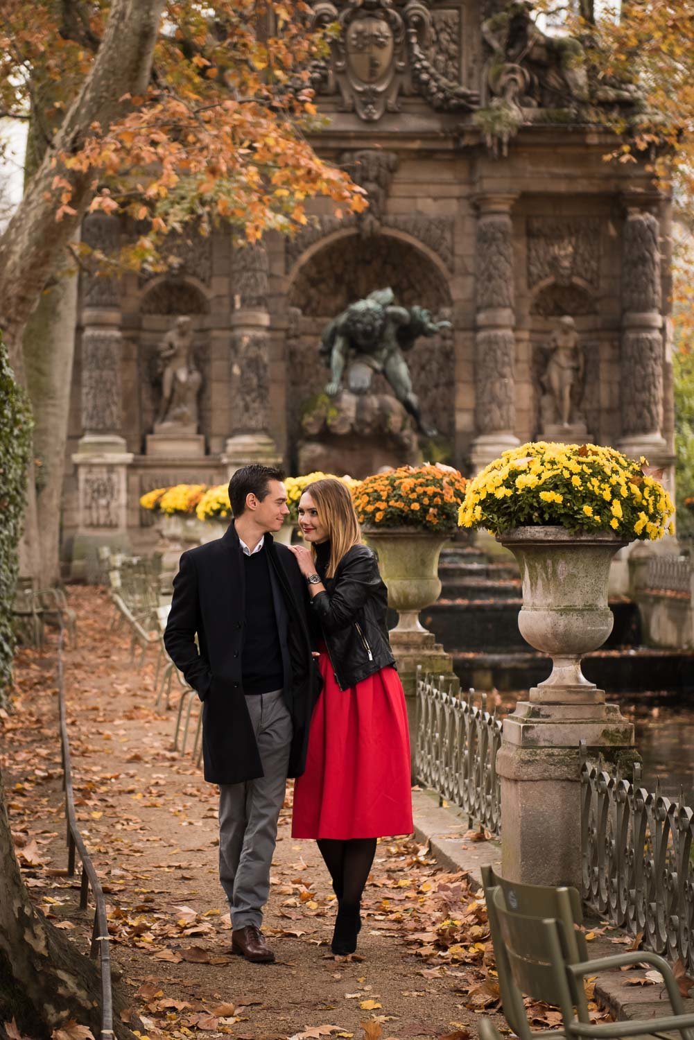 Paris engagement photoshoot at Jardin du Luxembourg Nov 2016-8