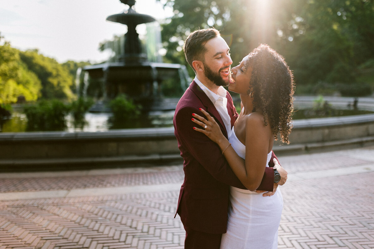 new york central park engagement session