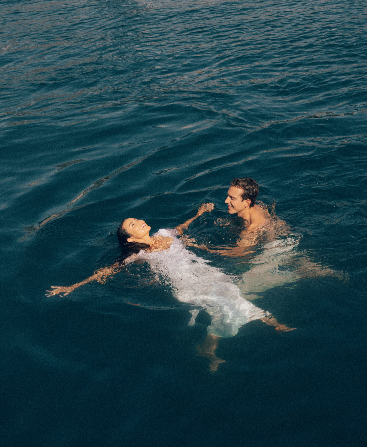 Engagement session in the water