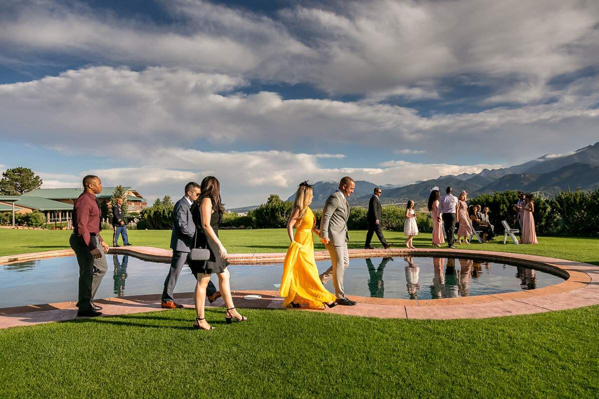 Wedding Guests at the Garden of the Gods