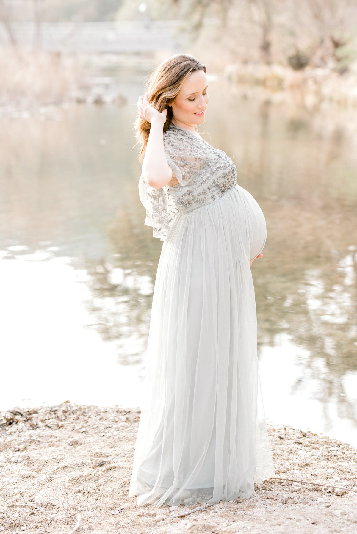 austin texas outdoor maternity photography session