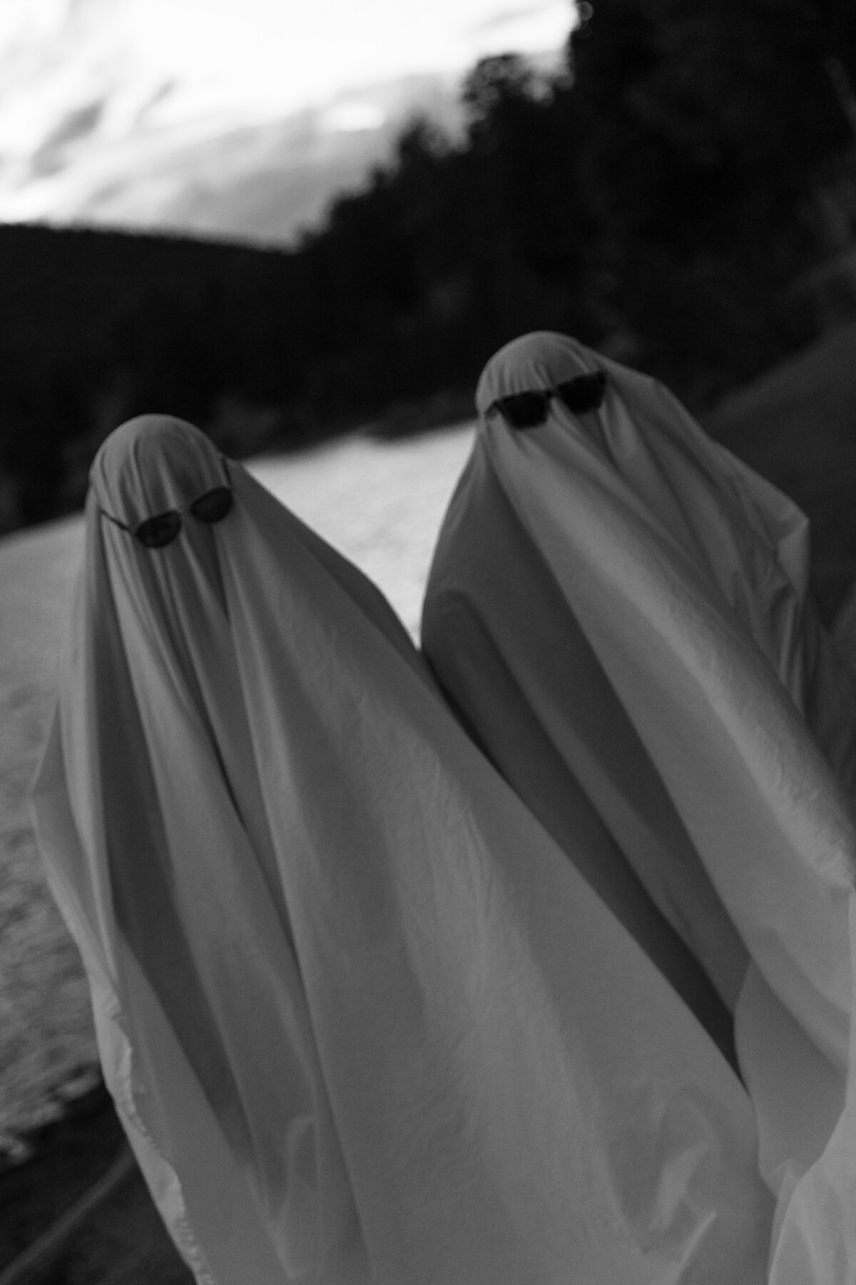 Funny Haloween Themed Couples Photo in Denver, CO 