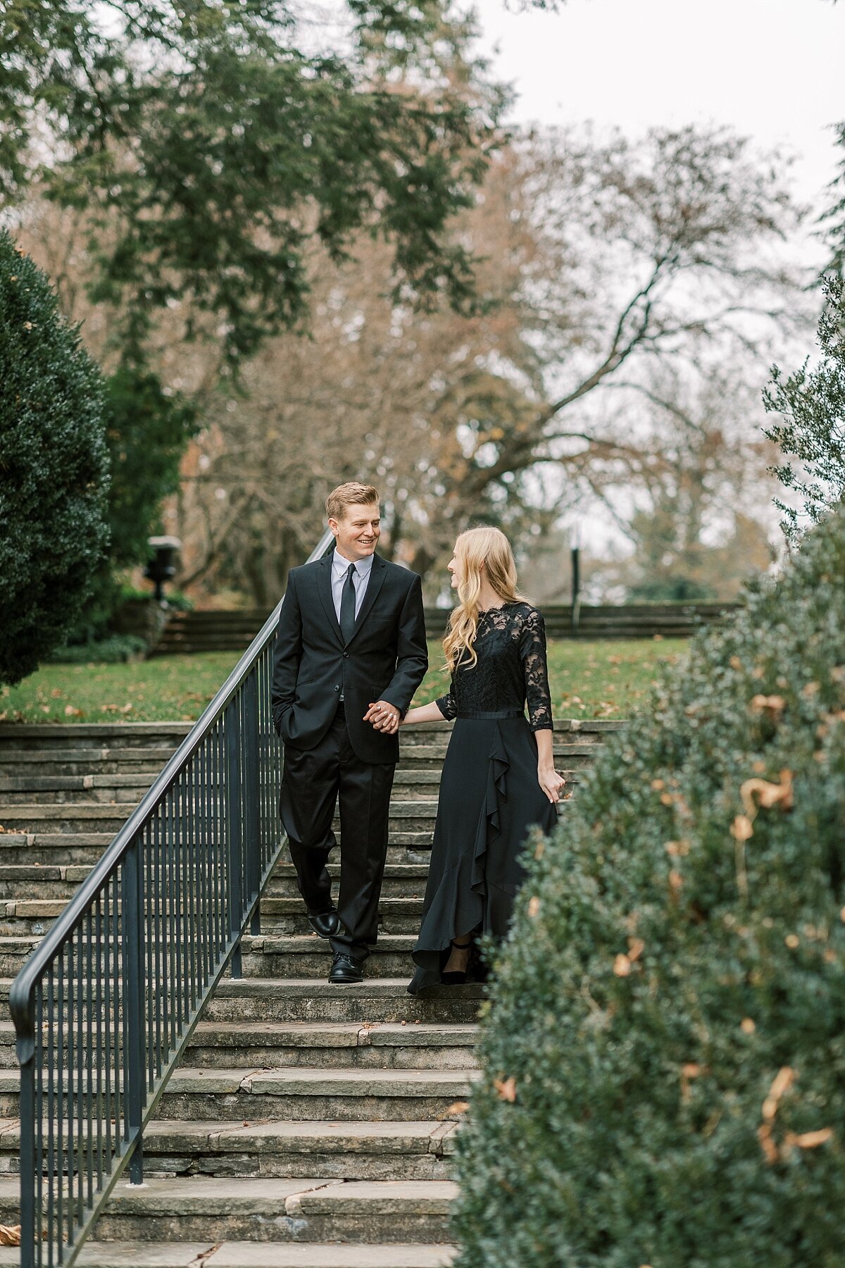 Formal engagement session at Conestoga House and Gardens