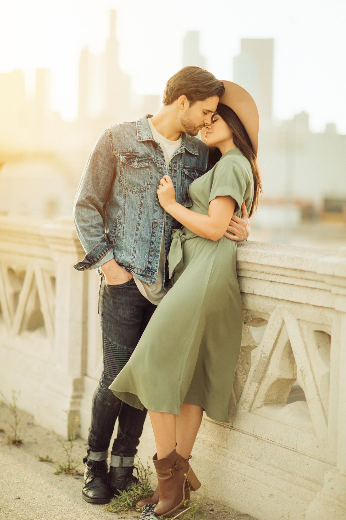 Photography of Couple Kissing During Engagement