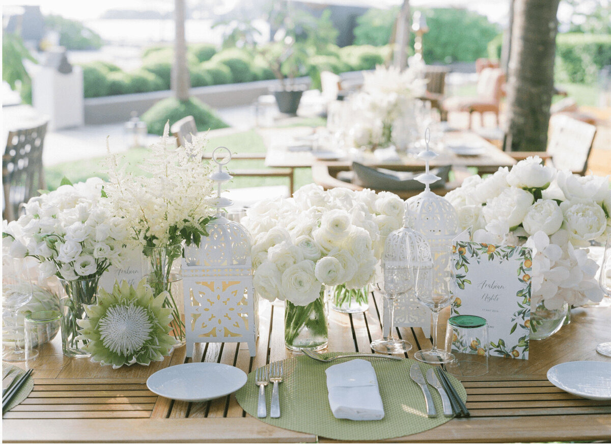 Maldives Wedding Head Table