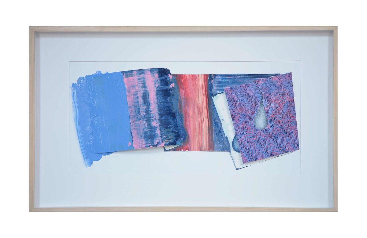 Blue Drip 2, 2008 Oil on paper 67 x 110 cm_11zon
