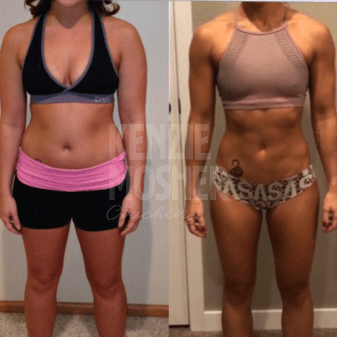 Female client transformation – balanced hormones, better digestion, and lasting results.
