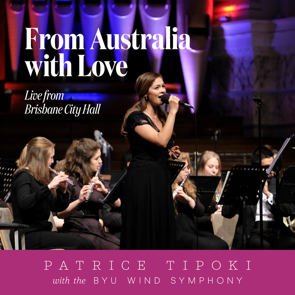 EP cover for Patrice Tipoki Live Album with BYU Wind Symphony