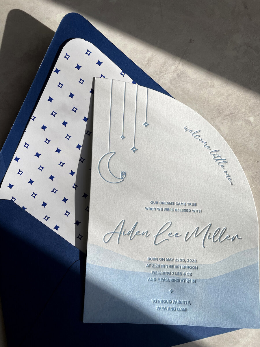 dip-dye-half-arch-letterpress-boy-birth-announcement