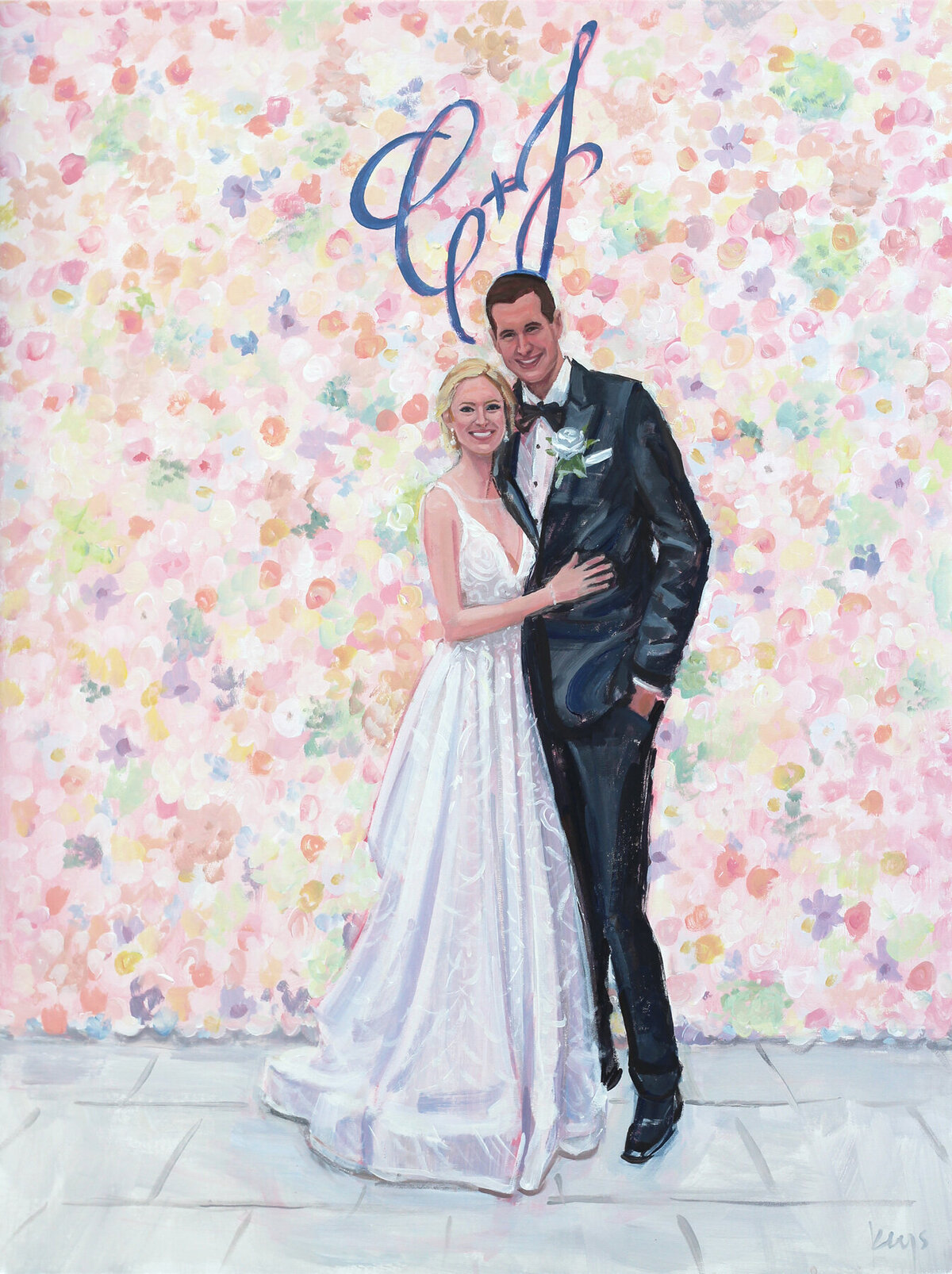 Wedding Painting Commissions by Ben Keys | David Cohen, 18 x 24 inch canvas, web