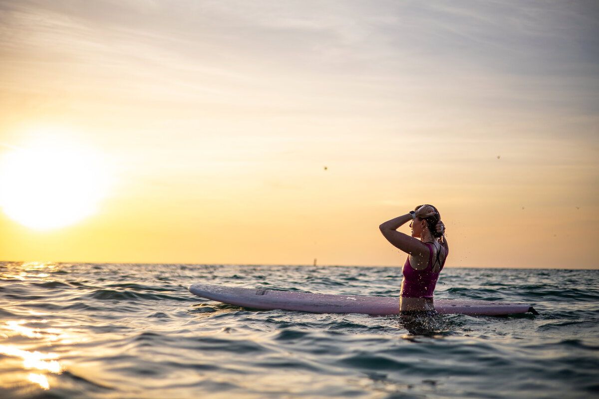 Surf Brand Photoshoot during sunset