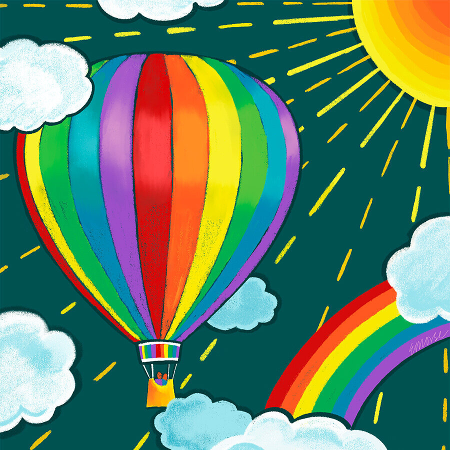 Hot-air-balloon-flat