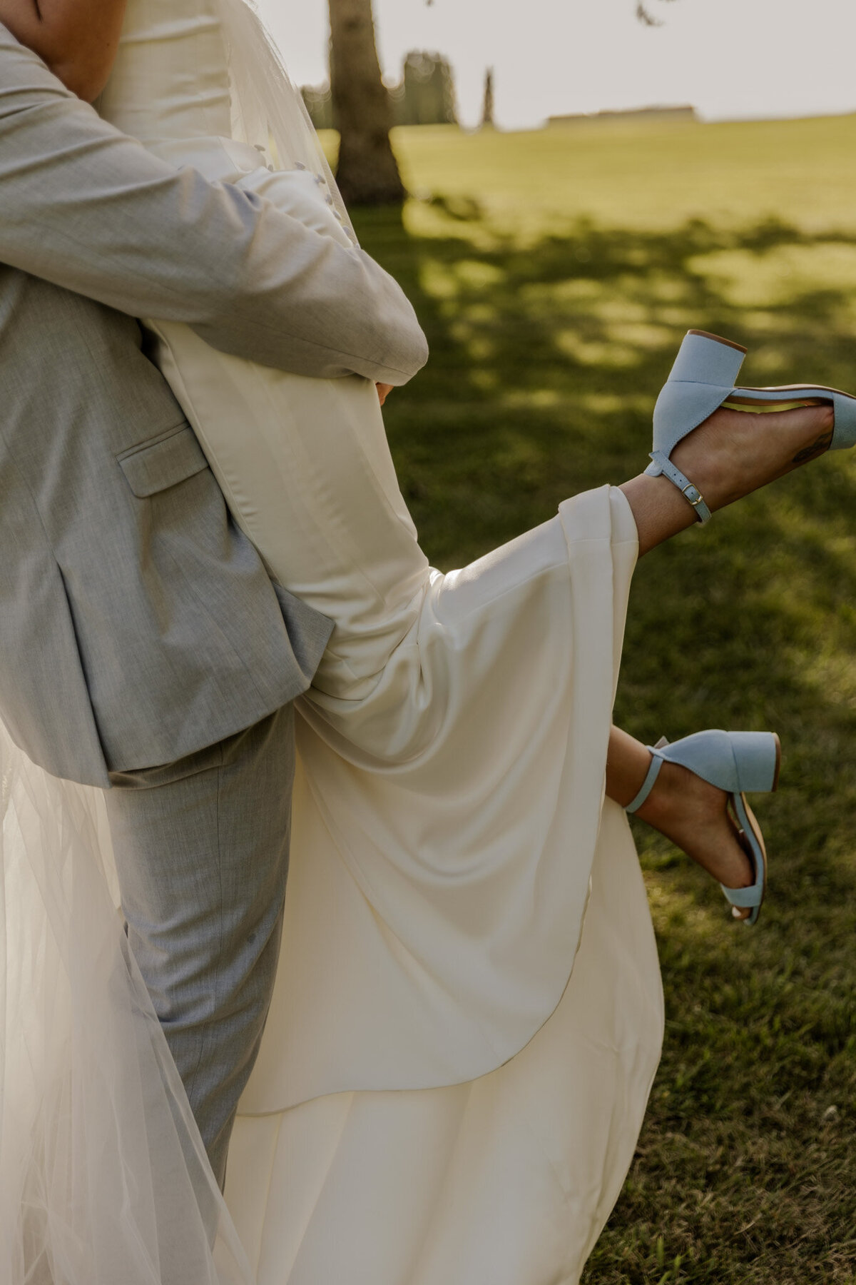 Brides Shoes Close up MN Wedding photographer 