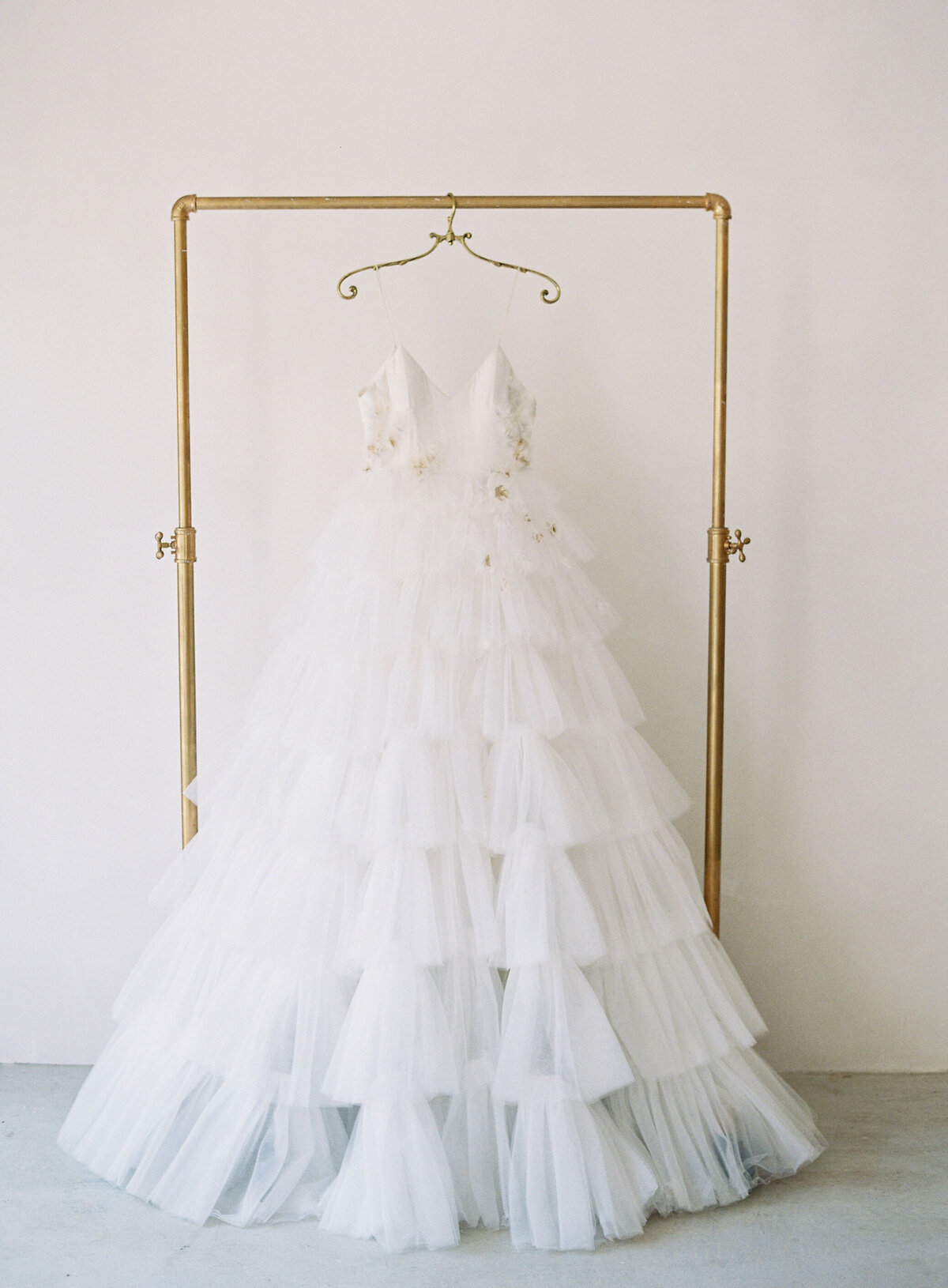 Gown for a Wedding at L'Auberge del Mar in San Diego by Wedding Photographers Pinnel Photography