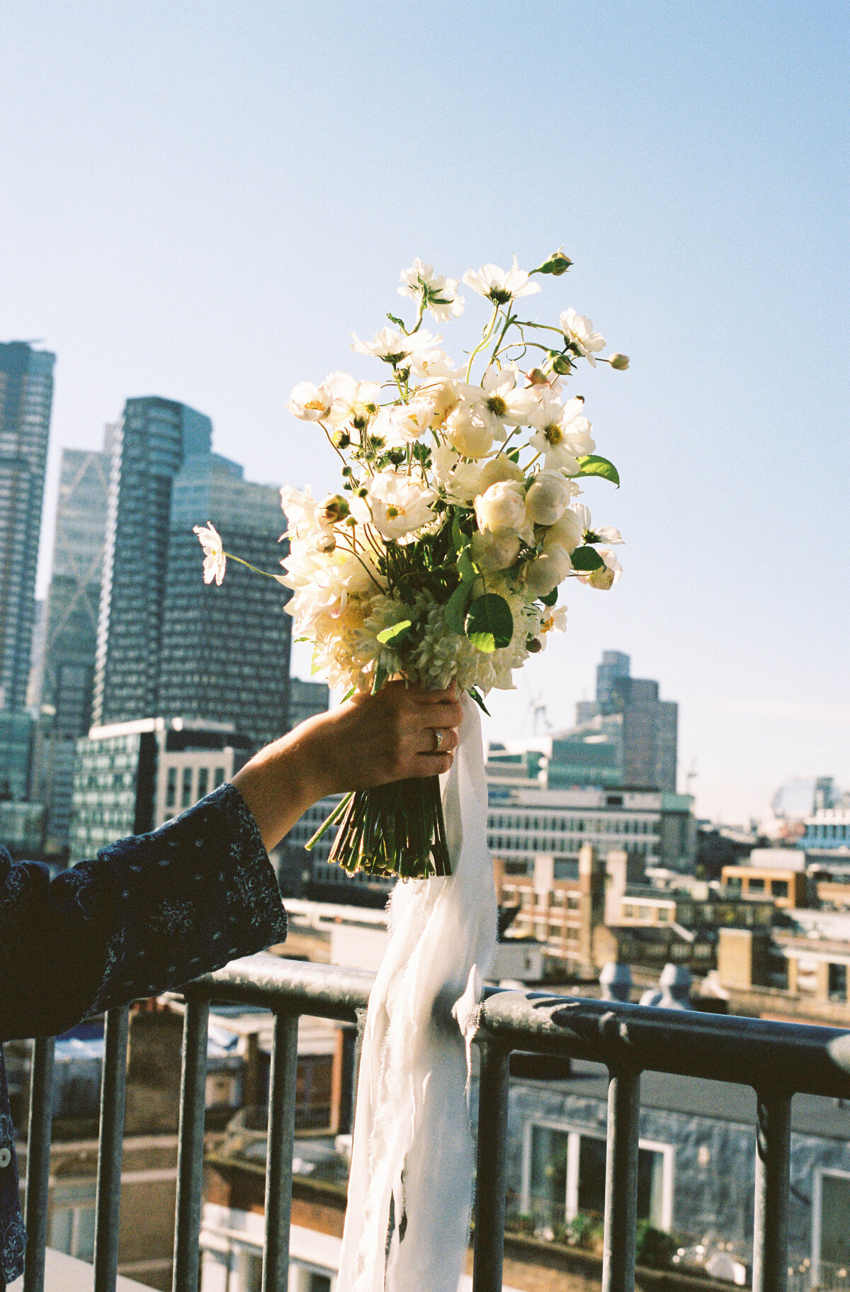 Wedding flowers on 35mm film