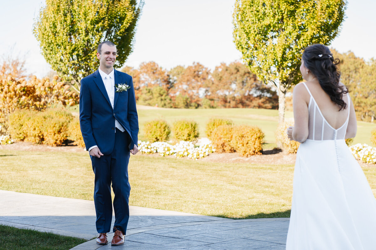 Romantic sunset photos of newlyweds at Waverly Oaks