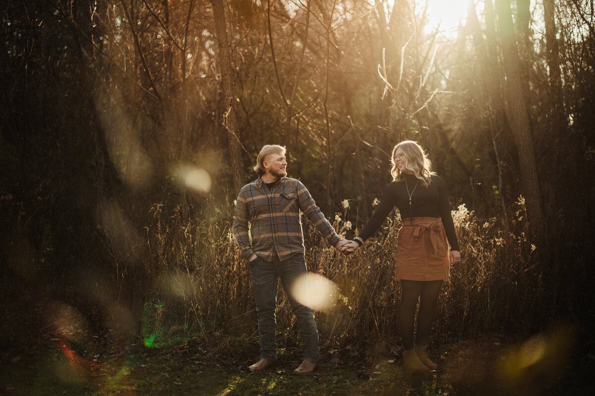 romantic engagement session