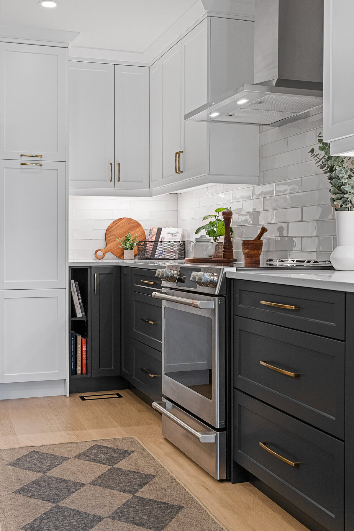 Final image of our ivory marble kitchen and interior design project.