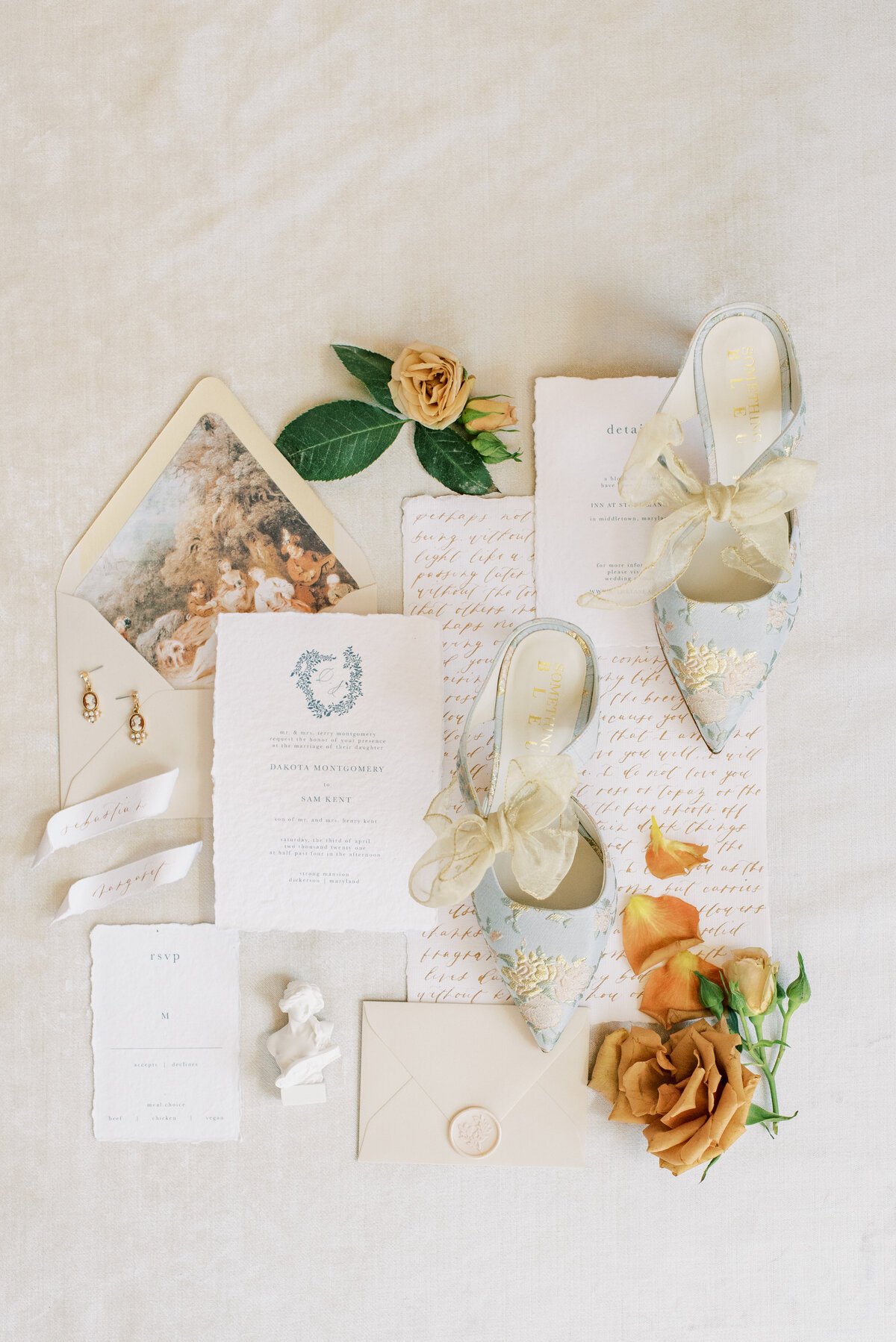 Floral Inspired Wedding Invitations by Steph G Calligraphy